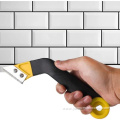 Tile grout removing cleaning tool